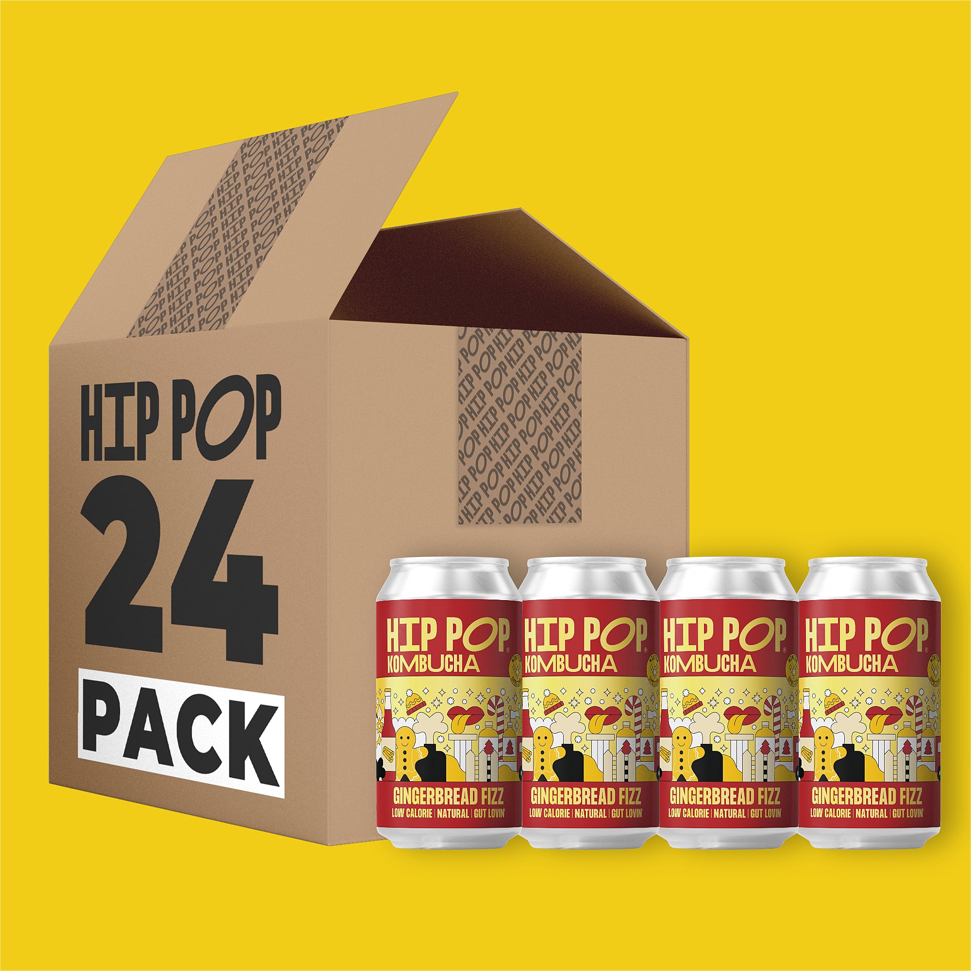 Winter Special Kombucha - Gingerbread Fizz - 330ml Cans