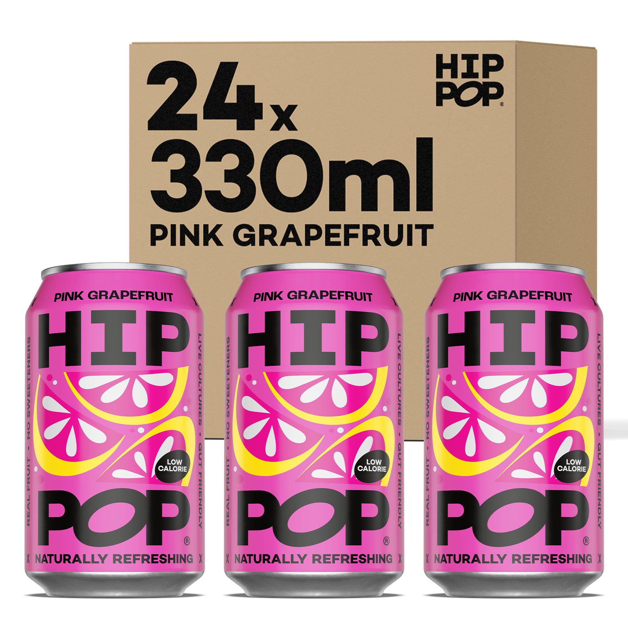 Soda - Pink Grapefruit Flavour - 330ml Cans