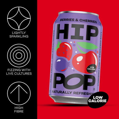 Berries & Cherries Soda - 330ml Cans