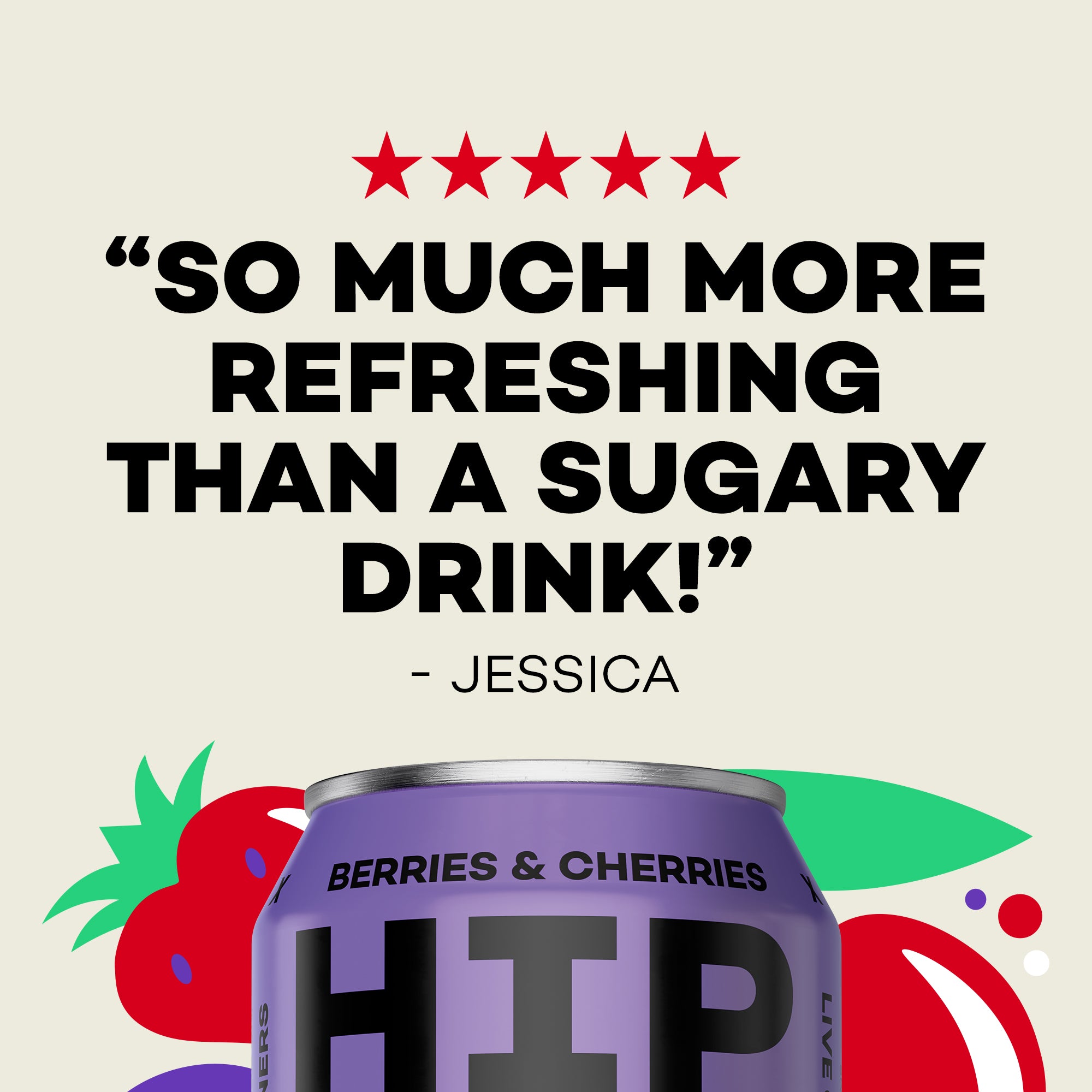 Berries & Cherries Soda - 330ml Cans