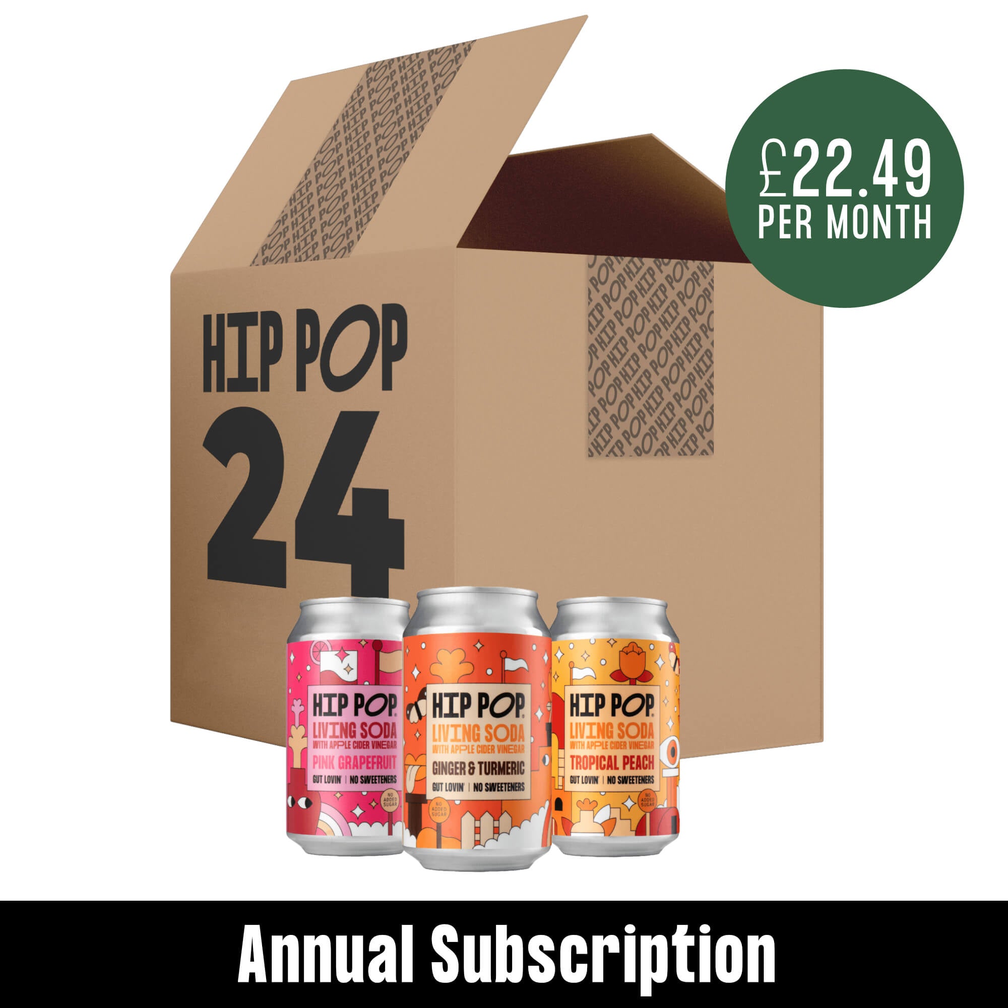 Living Soda Subscription: Annual (24-Cans) 25% Savings