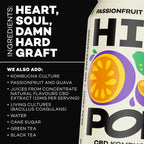 Passionfruit & Guava CBD Kombucha - 330ml Cans