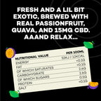 Passionfruit & Guava CBD Kombucha - 330ml Cans
