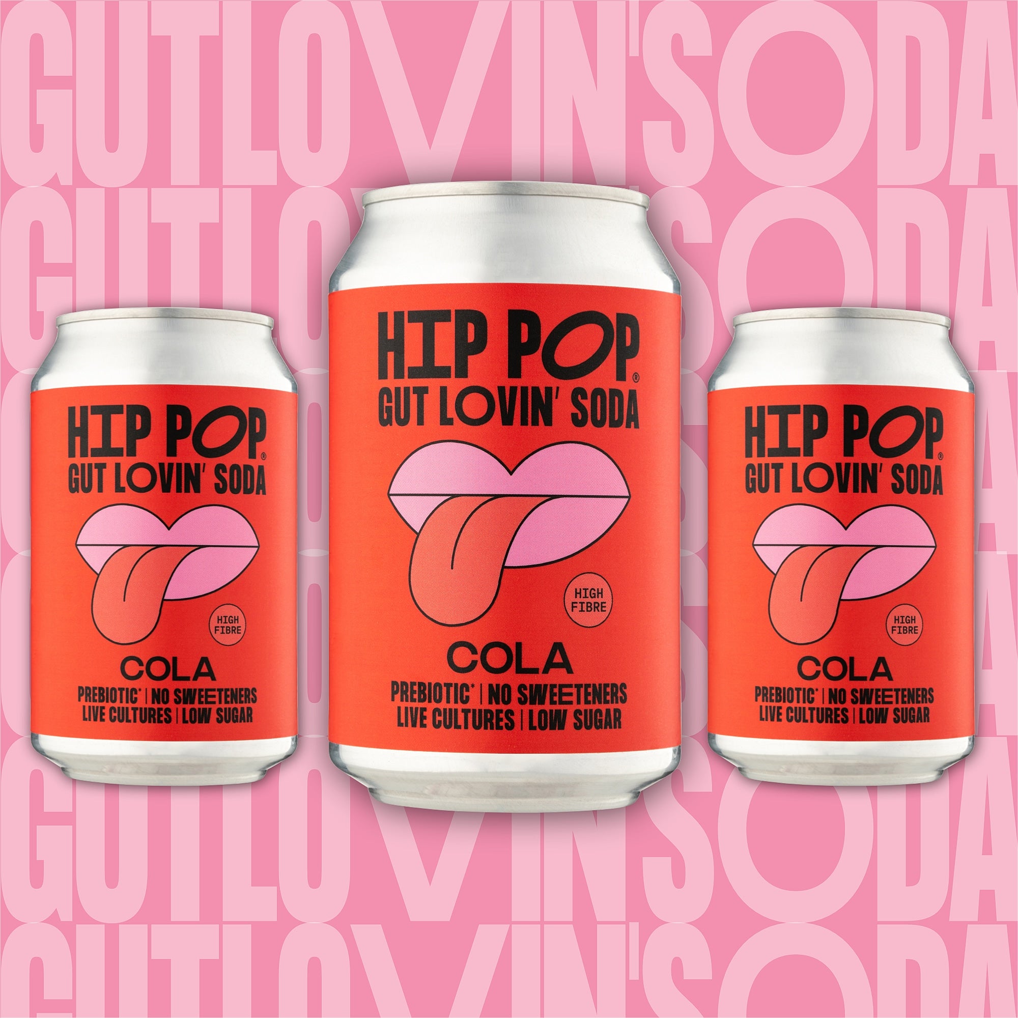 Gut Lovin' Soda - Cola Flavour - 330ml Cans