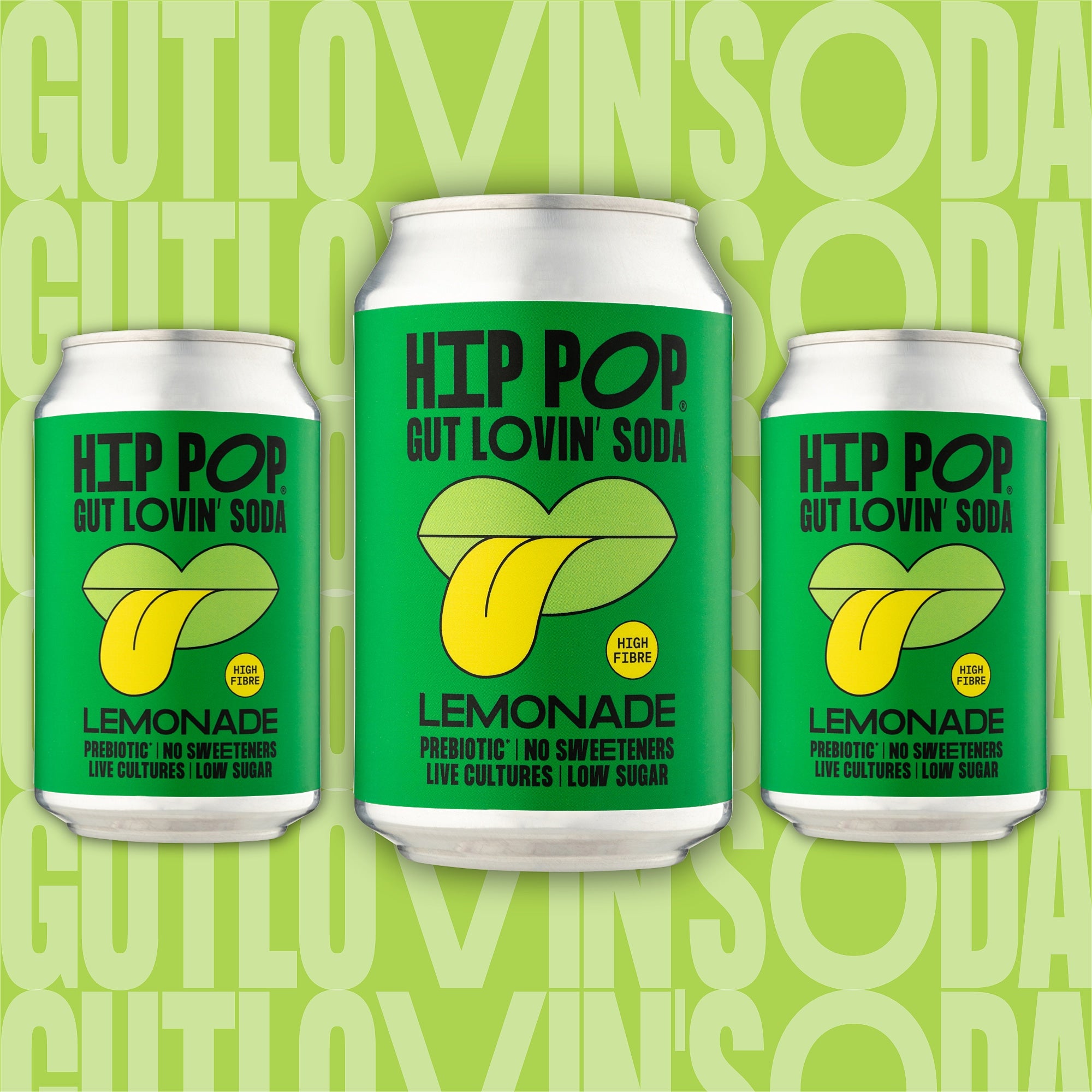 Gut Lovin' Soda - Lemonade Flavour - 330ml Cans