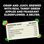 Apple & Elderflower Kombucha - 330ml Cans