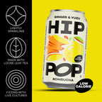 Ginger & Yuzu Kombucha - 330ml Cans