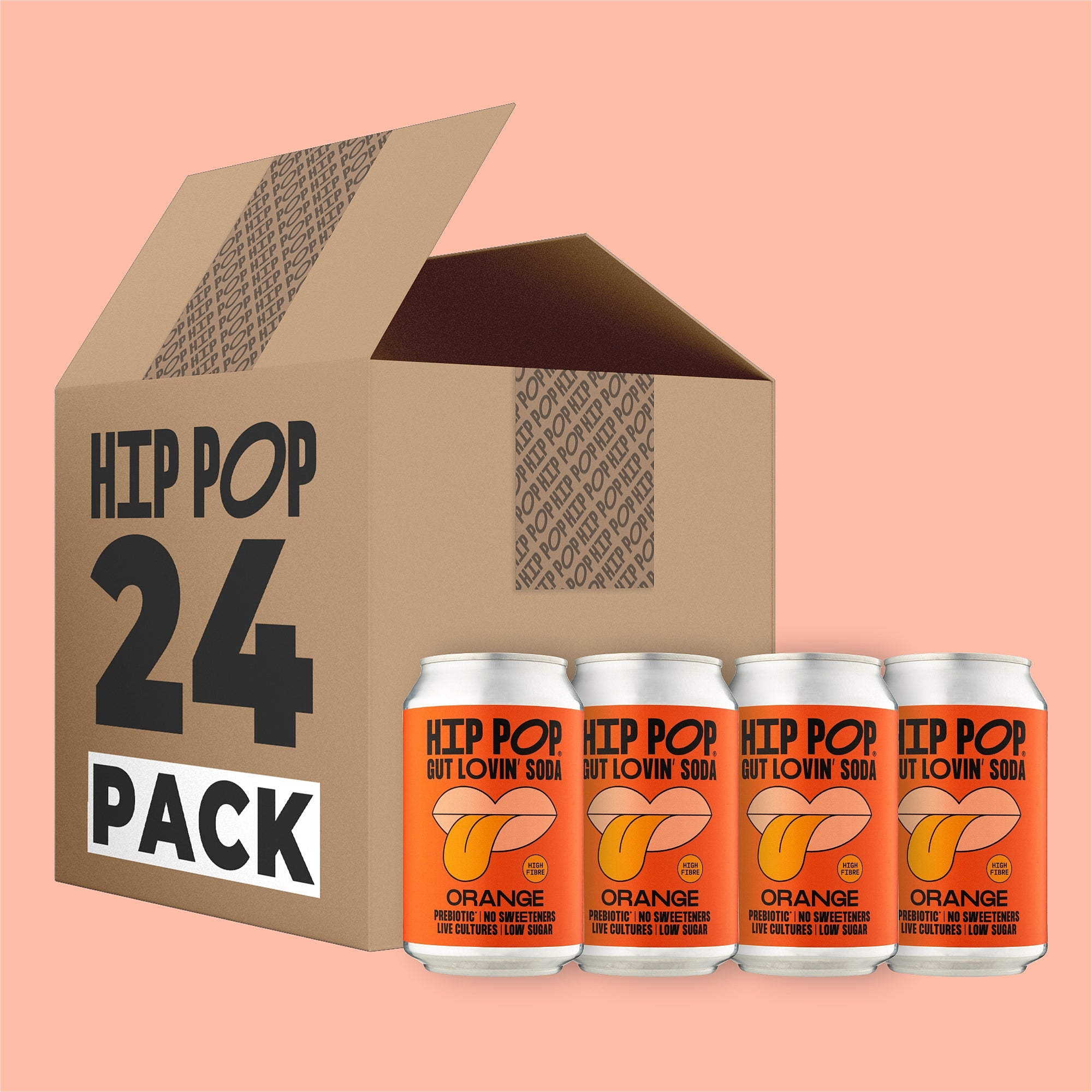 Gut Lovin' Soda - Orange Flavour - 330ml Cans