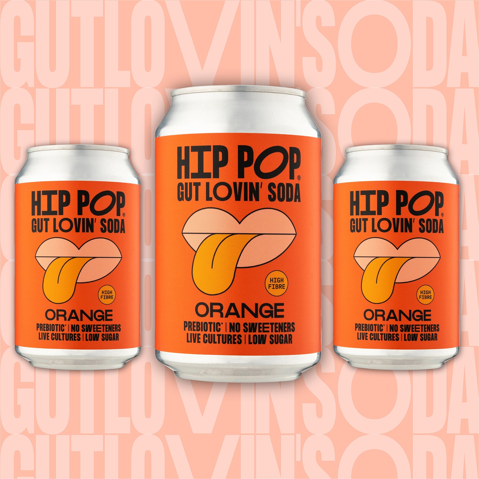 Gut Lovin' Soda - Orange Flavour - 330ml Cans